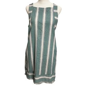 Fate Womens Striped Turquoise Midi Dress